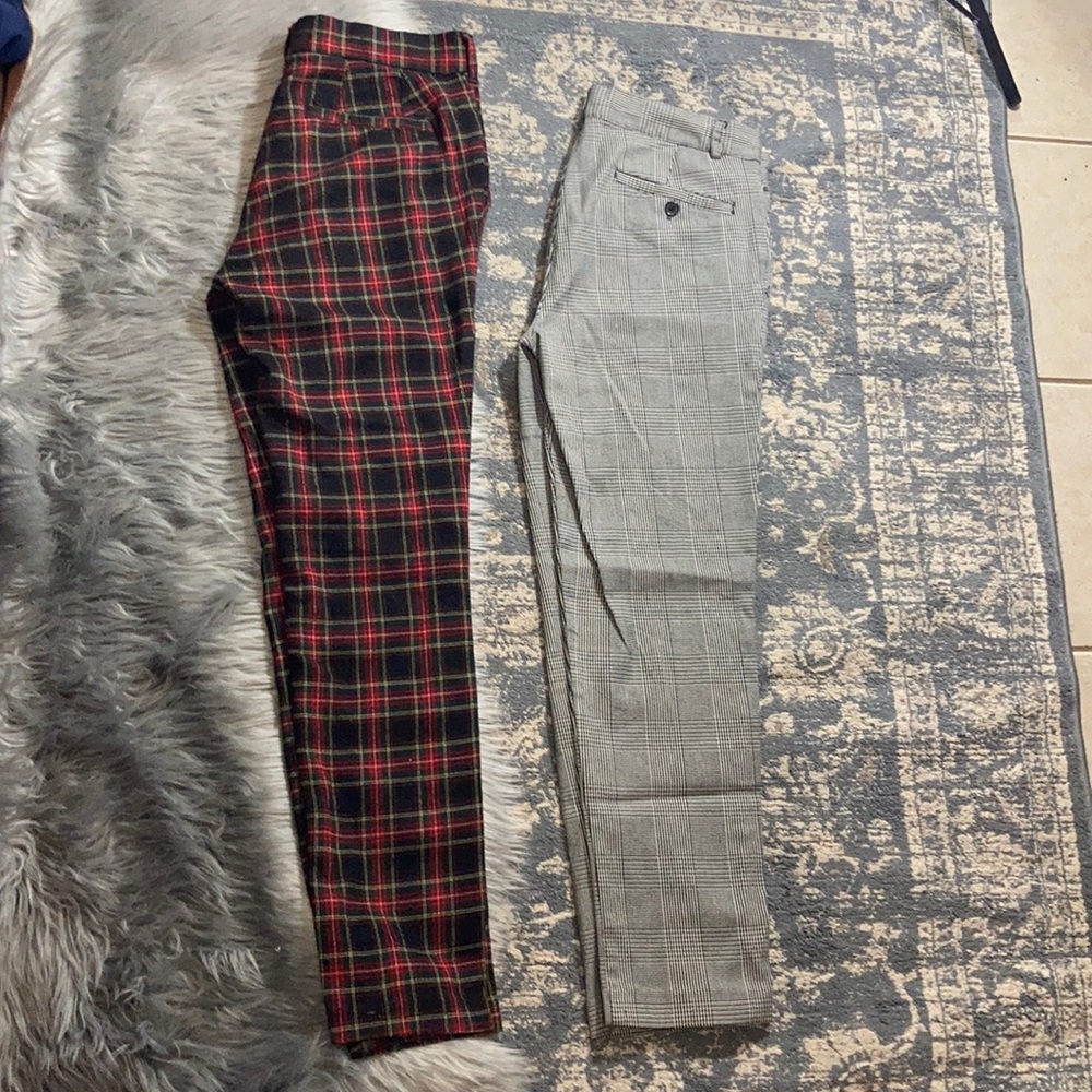 Plaid jeans
